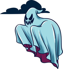 vector illustration of ghost