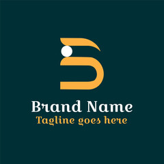 B letter logo. Editable color. Fully vector file. An icon vector design of a company logo for a business marketing sign