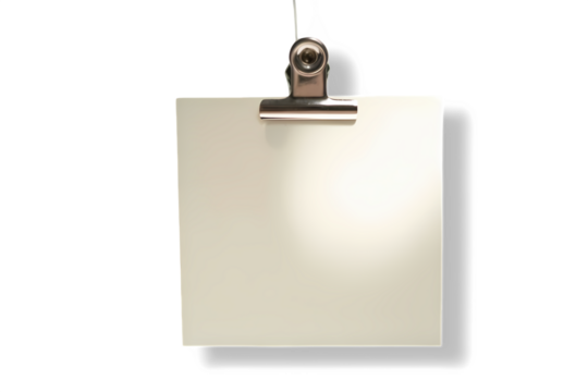 The blank price tag on transparent background.