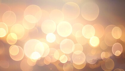 Light bokeh effect with blurred glowing circles dreamy soft illumination abstract background
