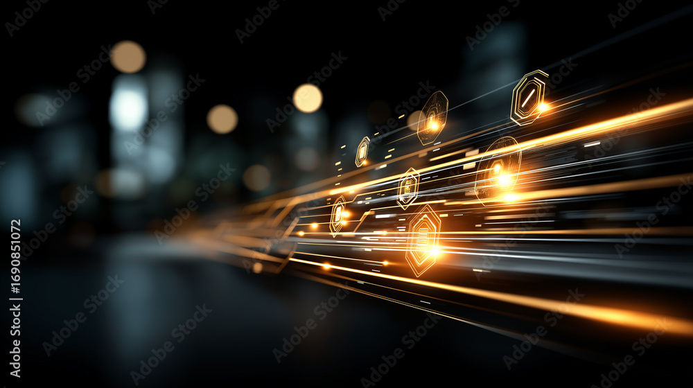Aufkleber a glowing software update interface with holographic progress bars expanding across the screen new f