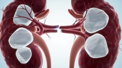 Kidney Stones Formation Animation | Medical Visualization