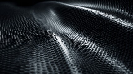 Wavy carbon fiber texture creates a dramatic visual effect for high performance composites and materials exploration now