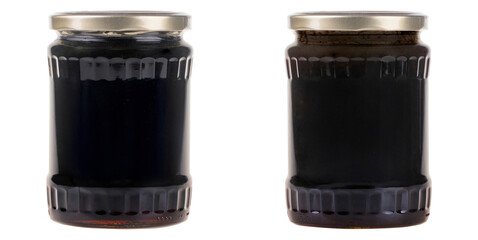 Premium Date and Walnut Jam Duo in Gourmet Minimal Composition with Rich Texture