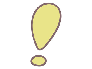 Warning yellow exclamation symbol graphic design