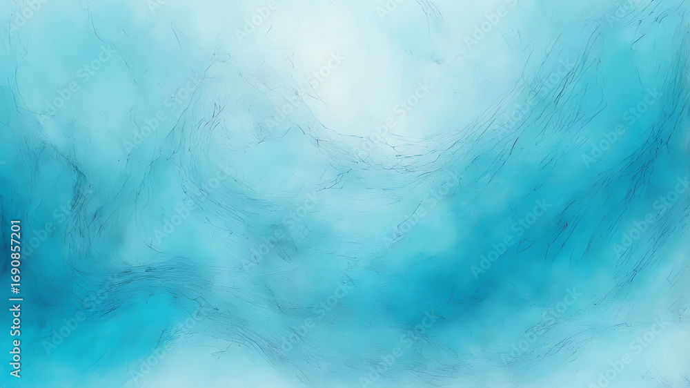 Poster abstract blue ethereal background with fine cracks and soft mist texture ai