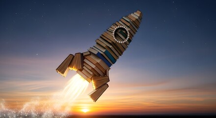 Ignite your imagination launch your dreams with this knowledge-powered rocket soaring high