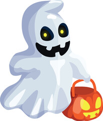 vector illustration of ghost © creativeamena
