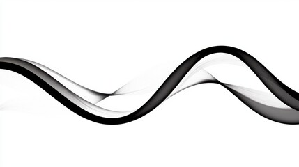 A series of abstract wave patterns in black and white.