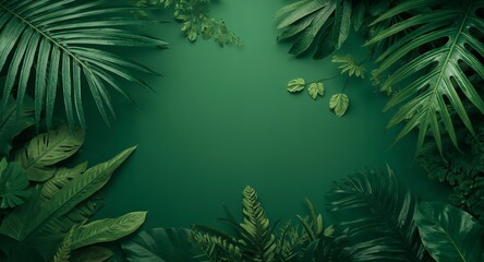 Verdant Canopy. A Study in Leaf Texture and Emerald Hues, Quiet and Serene.