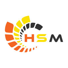 HSM letter design. HSM letter technology logo design. HSM Monogram logo design for an entrepreneur and business.