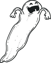 vector illustration of ghost