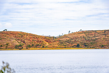 rural landscape with farm, Madagascar
