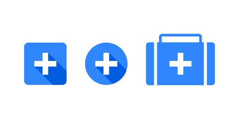 Medical Icon Set,First Aid and Health Symbol Vector.