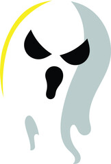 vector illustration of ghost