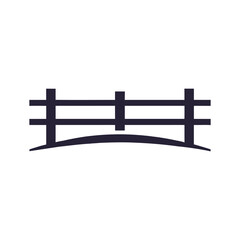 Naklejka premium Dark purple abstract fence shape over curved line background black