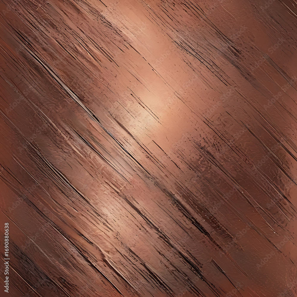 Aufkleber abstract scratched brown metallic texture | diagonal lines & gradient background ai