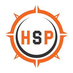 HSP letter design. HSP letter technology logo design. HSP Monogram logo design for an entrepreneur and business.