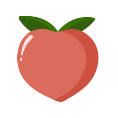 peach fruit icon vector illustrtion design