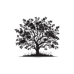 Hawthorn tree Vector (4).eps