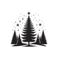 Fototapeta premium Pine tree Vector (3).eps