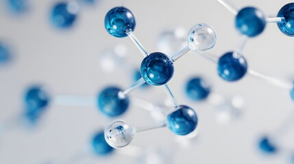 Molecular structure. Science and technology abstract background.