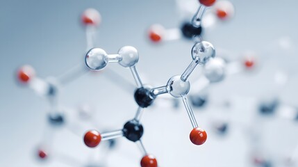 Obraz premium Molecular structure. Science and technology abstract background.