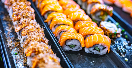 Street food sold at Ao Nang Landmark Night Market, Thailand