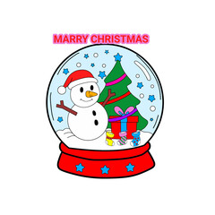 Merry Christmas, have a snowman, have a gift box