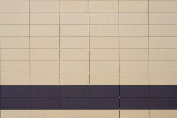 Facing Panels on Wall of Modern Building.