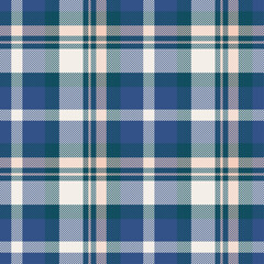 Blue tartan seamless check seamless texture for textile, fabric print and background