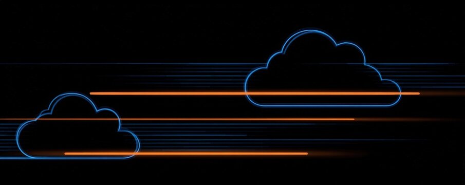 Abstract cloud computing graphic (2)