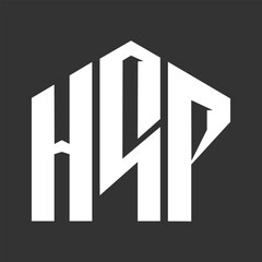 HSP letter design. HSP letter technology logo design. HSP Monogram logo design for an entrepreneur and business.
