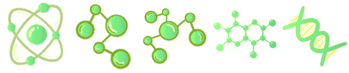 Laboratory Chemistry Molecule PNG for STEM and School Design