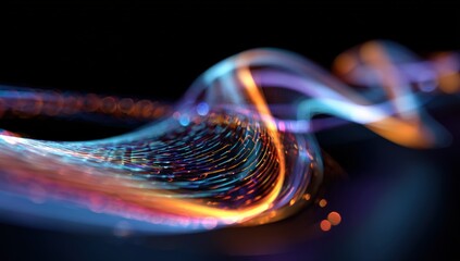 Abstract swirling luminous energy