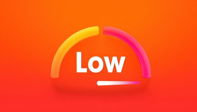 Progress meter showing low level