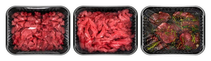 Beef Prep Cuts Trio Featuring Sauté Strips, Marinated Lokum, and Julienned Cuts