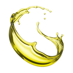 dynamic, fresh olive oil splash variations isolated on white background