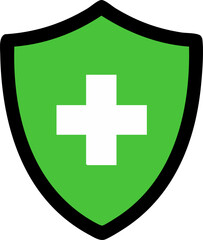 Simple Medical Shield Icon