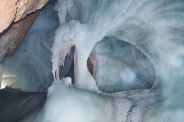 Fototapeta premium The Eisriesenwelt is a natural ice cave located in Werfen, Austria.