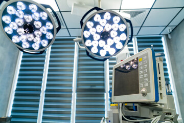 High-tech surgical room. Advanced surgical room featuring state-of-the-art medical equipment and...