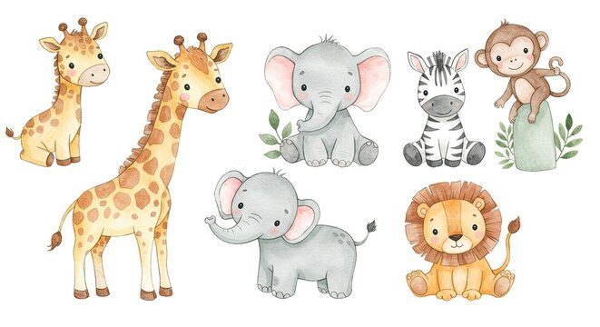clipart safari animals