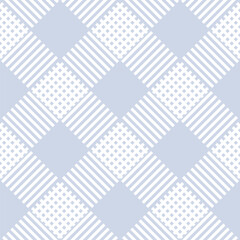 Abstract Seamless Diagonal Geometric Checked Pattern.