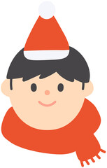 Cute Character with Santa Hat