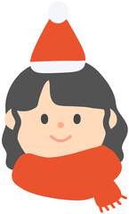 Cute Character with Santa Hat
