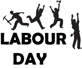 Labour Day Celebration Silhouette Illustration