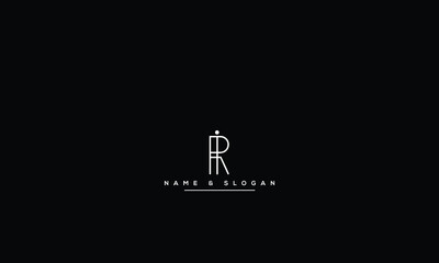 IR, RI I, R Abstract Letters Logo Monogram