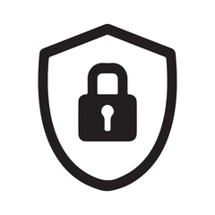 lock icon on white background