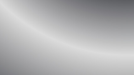 Silver gradient background with metal mirror texture. Chrome gradient surface with light gloss simple abstract. Vector
