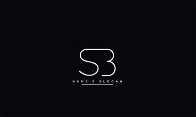 SB, BS, S, B Abstract Letters Logo Monogram